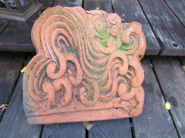 Broken terracotta up-cycling project
