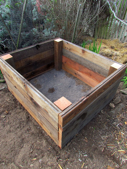 Gopher wirte was added to the bottom of the raised beds